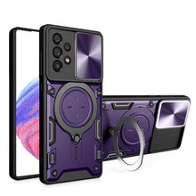 Load image into Gallery viewer, CD Texture Sliding Camshield Magnetic Holder Phone Case, For Samsung Galaxy S23+ 5G, For Samsung Galaxy S23 5G, For Samsung Galaxy S20 FE, For Samsung Galaxy A73 5G, For Samsung Galaxy A33 5G, For Samsung Galaxy A13 4G, For Samsung Galaxy S22 Ultra 5G ...