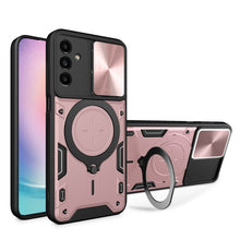 Load image into Gallery viewer, CD Texture Sliding Camshield Magnetic Holder Phone Case, For Samsung Galaxy S24 FE 5G, For Samsung Galaxy S24+ 5G, For Samsung Galaxy S24 5G, For Samsung Galaxy A24 4G, For Samsung Galaxy A23 5G, For Samsung Galaxy A34 5G, For Samsung Galaxy A54 5G    ...