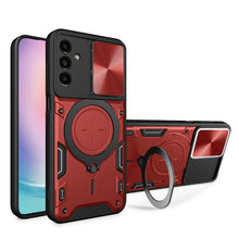 Load image into Gallery viewer, CD Texture Sliding Camshield Magnetic Holder Phone Case, For Samsung Galaxy S24 FE 5G, For Samsung Galaxy S24+ 5G, For Samsung Galaxy S24 5G, For Samsung Galaxy A24 4G, For Samsung Galaxy A23 5G, For Samsung Galaxy A34 5G, For Samsung Galaxy A54 5G    ...