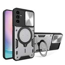 Load image into Gallery viewer, CD Texture Sliding Camshield Magnetic Holder Phone Case, For Samsung Galaxy S24 FE 5G, For Samsung Galaxy S24+ 5G, For Samsung Galaxy S24 5G, For Samsung Galaxy A24 4G, For Samsung Galaxy A23 5G, For Samsung Galaxy A34 5G, For Samsung Galaxy A54 5G    ...