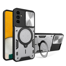 Load image into Gallery viewer, CD Texture Sliding Camshield Magnetic Holder Phone Case, For Samsung Galaxy S22 5G, For Samsung Galaxy A13 5G, For Samsung Galaxy A03s, For Samsung Galaxy A53, For Samsung Galaxy S21 5G, For Samsung Galaxy S21+ 5G, For Samsung Galaxy S21 Ultra 5G