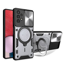 Load image into Gallery viewer, CD Texture Sliding Camshield Magnetic Holder Phone Case, For Samsung Galaxy S23+ 5G, For Samsung Galaxy S23 5G, For Samsung Galaxy S20 FE, For Samsung Galaxy A73 5G, For Samsung Galaxy A33 5G, For Samsung Galaxy A13 4G, For Samsung Galaxy S22 Ultra 5G ...