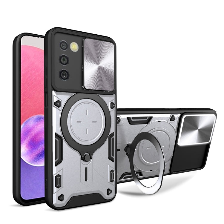 CD Texture Sliding Camshield Magnetic Holder Phone Case, For Samsung Galaxy S22 5G, For Samsung Galaxy A13 5G, For Samsung Galaxy A03s, For Samsung Galaxy A53, For Samsung Galaxy S21 5G, For Samsung Galaxy S21+ 5G, For Samsung Galaxy S21 Ultra 5G