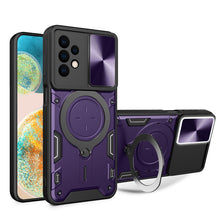 Load image into Gallery viewer, CD Texture Sliding Camshield Magnetic Holder Phone Case, For Samsung Galaxy S24 FE 5G, For Samsung Galaxy S24+ 5G, For Samsung Galaxy S24 5G, For Samsung Galaxy A24 4G, For Samsung Galaxy A23 5G, For Samsung Galaxy A34 5G, For Samsung Galaxy A54 5G    ...