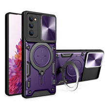 Load image into Gallery viewer, CD Texture Sliding Camshield Magnetic Holder Phone Case, For Samsung Galaxy S23+ 5G, For Samsung Galaxy S23 5G, For Samsung Galaxy S20 FE, For Samsung Galaxy A73 5G, For Samsung Galaxy A33 5G, For Samsung Galaxy A13 4G, For Samsung Galaxy S22 Ultra 5G ...