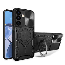 Load image into Gallery viewer, CD Texture Sliding Camshield Magnetic Holder Phone Case, For Samsung Galaxy S24 FE 5G, For Samsung Galaxy S24+ 5G, For Samsung Galaxy S24 5G, For Samsung Galaxy A24 4G, For Samsung Galaxy A23 5G, For Samsung Galaxy A34 5G, For Samsung Galaxy A54 5G    ...