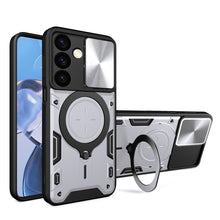 Load image into Gallery viewer, CD Texture Sliding Camshield Magnetic Holder Phone Case, For Samsung Galaxy S24 FE 5G, For Samsung Galaxy S24+ 5G, For Samsung Galaxy S24 5G, For Samsung Galaxy A24 4G, For Samsung Galaxy A23 5G, For Samsung Galaxy A34 5G, For Samsung Galaxy A54 5G    ...