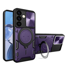 Load image into Gallery viewer, CD Texture Sliding Camshield Magnetic Holder Phone Case, For Samsung Galaxy S24 FE 5G, For Samsung Galaxy S24+ 5G, For Samsung Galaxy S24 5G, For Samsung Galaxy A24 4G, For Samsung Galaxy A23 5G, For Samsung Galaxy A34 5G, For Samsung Galaxy A54 5G    ...