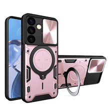 Load image into Gallery viewer, CD Texture Sliding Camshield Magnetic Holder Phone Case, For Samsung Galaxy S24 FE 5G, For Samsung Galaxy S24+ 5G, For Samsung Galaxy S24 5G, For Samsung Galaxy A24 4G, For Samsung Galaxy A23 5G, For Samsung Galaxy A34 5G, For Samsung Galaxy A54 5G    ...