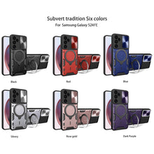 Load image into Gallery viewer, CD Texture Sliding Camshield Magnetic Holder Phone Case, For Samsung Galaxy S24 FE 5G, For Samsung Galaxy S24+ 5G, For Samsung Galaxy S24 5G, For Samsung Galaxy A24 4G, For Samsung Galaxy A23 5G, For Samsung Galaxy A34 5G, For Samsung Galaxy A54 5G    ...