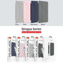 Load image into Gallery viewer, Mutural Deformation Stand Smart Leather Tablet Case