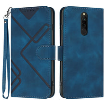 Load image into Gallery viewer, Line Pattern Skin Feel Leather Phone Case, For Xiaomi Mi 10T 5G/10T Pro 5G, For Xiaomi Redmi Note 9 Global/10X 4G, For Xiaomi Redmi Note 9 Pro, For Xiaomi Redmi Note 8T, For Xiaomi Redmi 8, For Xiaomi Redmi Note 8, For Xiaomi Redmi Note 8 Pro          ...