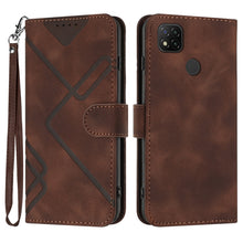 Load image into Gallery viewer, Line Pattern Skin Feel Leather Phone Case, For Xiaomi Redmi Note 10S 4G Global, For Xiaomi Redmi 9C/9C NFC/Poco C3, For Xiaomi Mi 10T 5G/10T Pro 5G, For Xiaomi Redmi Note 9 Global/10X 4G, For Xiaomi Redmi Note 9 Pro, For Xiaomi Redmi Note 8T           ...