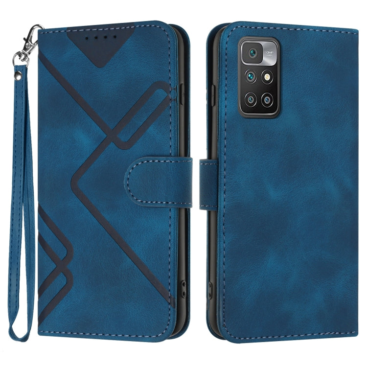 Line Pattern Skin Feel Leather Phone Case, For Xiaomi Redmi 10/10 2022/10 Prime, For Xiaomi Poco F3/11i/Redmi K40, For Xiaomi Redmi Note 11 4G Global, For Xiaomi 11T/11T Pro, For Xiaomi Redmi 9A/9AT/9i, For Xiaomi Redmi 9/9 Prime/Poco M2               ...