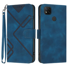 Load image into Gallery viewer, Line Pattern Skin Feel Leather Phone Case, For Xiaomi Poco M5, For Xiaomi Poco M5s 4G Global, For Xiaomi Redmi Note 11 Pro 4G/5G Global, For Xiaomi Redmi Note 11SE 4G India, For Xiaomi Redmi 10 Power, For Xiaomi Redmi 10A 4G                            ...