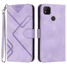 Load image into Gallery viewer, Line Pattern Skin Feel Leather Phone Case, For Xiaomi Poco M5, For Xiaomi Poco M5s 4G Global, For Xiaomi Redmi Note 11 Pro 4G/5G Global, For Xiaomi Redmi Note 11SE 4G India, For Xiaomi Redmi 10 Power, For Xiaomi Redmi 10A 4G                            ...