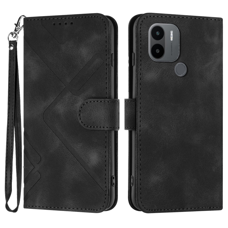 Line Pattern Skin Feel Leather Phone Case, For Xiaomi Redmi Note 12 4G Global, For Xiaomi Redmi Note 12 Pro+ 4G/5G Global, For Xiaomi Redmi Note 12 5G Global, For Xiaomi 13 Pro, For Xiaomi 13, For Xiaomi Redmi A1+, For Xiaomi Civi 2                    ...