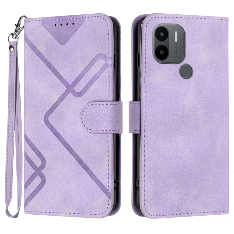 Line Pattern Skin Feel Leather Phone Case, For Xiaomi Redmi Note 12 4G Global, For Xiaomi Redmi Note 12 Pro+ 4G/5G Global, For Xiaomi Redmi Note 12 5G Global, For Xiaomi 13 Pro, For Xiaomi 13, For Xiaomi Redmi A1+, For Xiaomi Civi 2                    ...