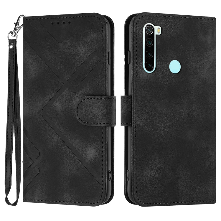 Line Pattern Skin Feel Leather Phone Case, For Xiaomi Redmi Note 10S 4G Global, For Xiaomi Redmi 9C/9C NFC/Poco C3, For Xiaomi Mi 10T 5G/10T Pro 5G, For Xiaomi Redmi Note 9 Global/10X 4G, For Xiaomi Redmi Note 9 Pro, For Xiaomi Redmi Note 8T           ...