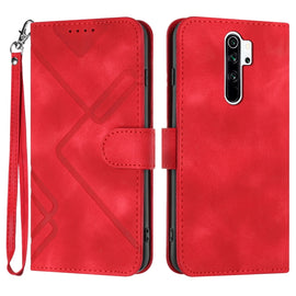 Line Pattern Skin Feel Leather Phone Case, For Xiaomi Redmi Note 8 Pro, For Xiaomi Redmi Note 7