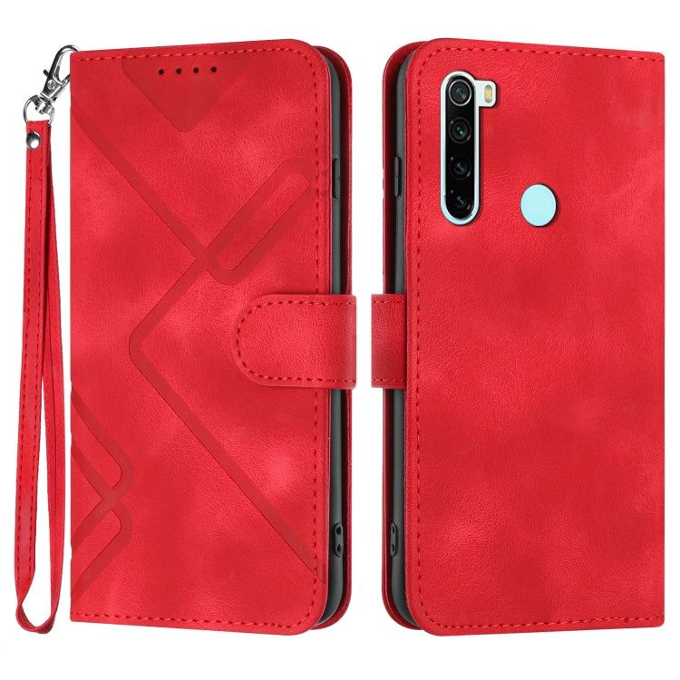 Line Pattern Skin Feel Leather Phone Case, For Xiaomi Redmi Note 10S 4G Global, For Xiaomi Redmi 9C/9C NFC/Poco C3, For Xiaomi Mi 10T 5G/10T Pro 5G, For Xiaomi Redmi Note 9 Global/10X 4G, For Xiaomi Redmi Note 9 Pro, For Xiaomi Redmi Note 8T           ...