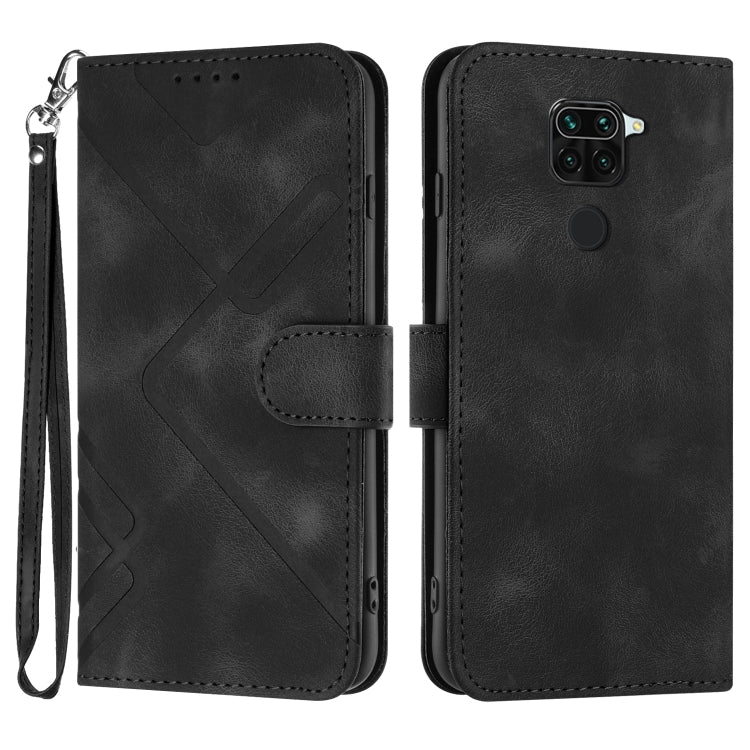 Line Pattern Skin Feel Leather Phone Case, For Xiaomi Redmi Note 10S 4G Global, For Xiaomi Redmi 9C/9C NFC/Poco C3, For Xiaomi Mi 10T 5G/10T Pro 5G, For Xiaomi Redmi Note 9 Global/10X 4G, For Xiaomi Redmi Note 9 Pro, For Xiaomi Redmi Note 8T           ...