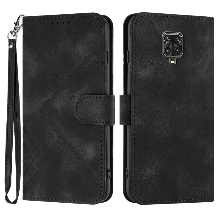 Line Pattern Skin Feel Leather Phone Case, For Xiaomi Redmi Note 10S 4G Global, For Xiaomi Redmi 9C/9C NFC/Poco C3, For Xiaomi Mi 10T 5G/10T Pro 5G, For Xiaomi Redmi Note 9 Global/10X 4G, For Xiaomi Redmi Note 9 Pro, For Xiaomi Redmi Note 8T           ...