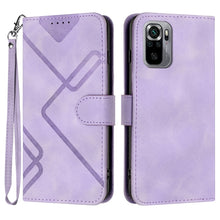 Load image into Gallery viewer, Line Pattern Skin Feel Leather Phone Case, For Xiaomi Redmi Note 10S 4G Global, For Xiaomi Redmi Note 10 Pro Max, For Xiaomi Redmi Note 10 Pro 4G Global, For Xiaomi Redmi Note 10 4G Global, For Xiaomi Poco M3/Redmi 9T, For Xiaomi Mi 11                 ...