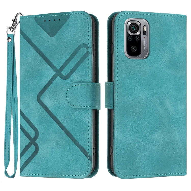 Line Pattern Skin Feel Leather Phone Case, For Xiaomi Redmi Note 10S 4G Global, For Xiaomi Redmi Note 10 Pro Max, For Xiaomi Redmi Note 10 Pro 4G Global, For Xiaomi Redmi Note 10 4G Global, For Xiaomi Poco M3/Redmi 9T, For Xiaomi Mi 11                 ...