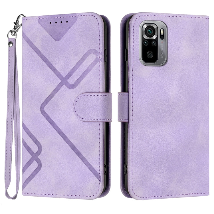Line Pattern Skin Feel Leather Phone Case, For Xiaomi Poco M5, For Xiaomi Poco M5s 4G Global, For Xiaomi Redmi Note 11 Pro 4G/5G Global, For Xiaomi Redmi Note 11SE 4G India, For Xiaomi Redmi 10 Power, For Xiaomi Redmi 10A 4G                            ...