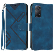 Load image into Gallery viewer, Line Pattern Skin Feel Leather Phone Case, For Xiaomi Poco M5, For Xiaomi Poco M5s 4G Global, For Xiaomi Redmi Note 11 Pro 4G/5G Global, For Xiaomi Redmi Note 11SE 4G India, For Xiaomi Redmi 10 Power, For Xiaomi Redmi 10A 4G                            ...