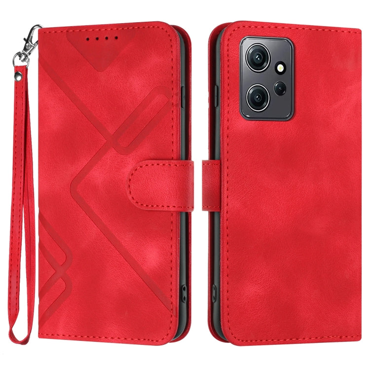 Line Pattern Skin Feel Leather Phone Case, For Xiaomi Redmi Note 12 4G Global, For Xiaomi Redmi Note 12 Pro+ 4G/5G Global, For Xiaomi Redmi Note 12 5G Global, For Xiaomi 13 Pro, For Xiaomi 13, For Xiaomi Redmi A1+, For Xiaomi Civi 2                    ...