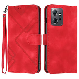 Line Pattern Skin Feel Leather Phone Case, For Xiaomi Redmi Note 12 4G Global, For Xiaomi Redmi Note 12 Pro+ 4G/5G Global, For Xiaomi Redmi Note 12 5G Global, For Xiaomi 13 Pro, For Xiaomi 13, For Xiaomi Redmi A1+, For Xiaomi Civi 2                    ...