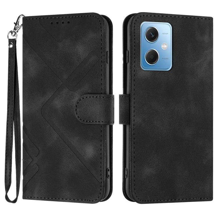 Line Pattern Skin Feel Leather Phone Case, For Xiaomi Redmi Note 12 4G Global, For Xiaomi Redmi Note 12 Pro+ 4G/5G Global, For Xiaomi Redmi Note 12 5G Global, For Xiaomi 13 Pro, For Xiaomi 13, For Xiaomi Redmi A1+, For Xiaomi Civi 2                    ...