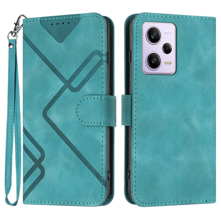 Line Pattern Skin Feel Leather Phone Case, For Xiaomi Redmi Note 13 Pro 4G, For Xiaomi Redmi Note 13 4G, For Xiaomi Redmi 13C, For Xiaomi Redmi K70E, For Xiaomi 14 Pro, For Xiaomi 14, For Xiaomi Redmi K70, For Xiaomi Redmi Note 12 Pro 4G/5G Global
