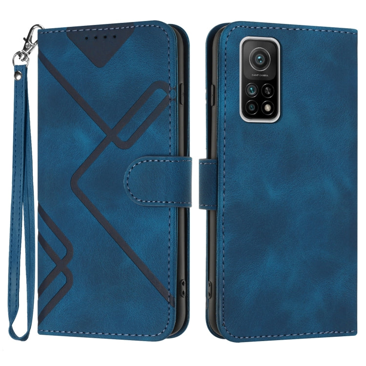Line Pattern Skin Feel Leather Phone Case, For Xiaomi Redmi Note 10S 4G Global, For Xiaomi Redmi 9C/9C NFC/Poco C3, For Xiaomi Mi 10T 5G/10T Pro 5G, For Xiaomi Redmi Note 9 Global/10X 4G, For Xiaomi Redmi Note 9 Pro, For Xiaomi Redmi Note 8T           ...