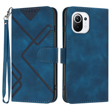 Load image into Gallery viewer, Line Pattern Skin Feel Leather Phone Case, For Xiaomi Redmi Note 10S 4G Global, For Xiaomi Redmi Note 10 Pro Max, For Xiaomi Redmi Note 10 Pro 4G Global, For Xiaomi Redmi Note 10 4G Global, For Xiaomi Poco M3/Redmi 9T, For Xiaomi Mi 11                 ...