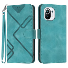 Load image into Gallery viewer, Line Pattern Skin Feel Leather Phone Case, For Xiaomi Redmi Note 10S 4G Global, For Xiaomi Redmi Note 10 Pro Max, For Xiaomi Redmi Note 10 Pro 4G Global, For Xiaomi Redmi Note 10 4G Global, For Xiaomi Poco M3/Redmi 9T, For Xiaomi Mi 11                 ...
