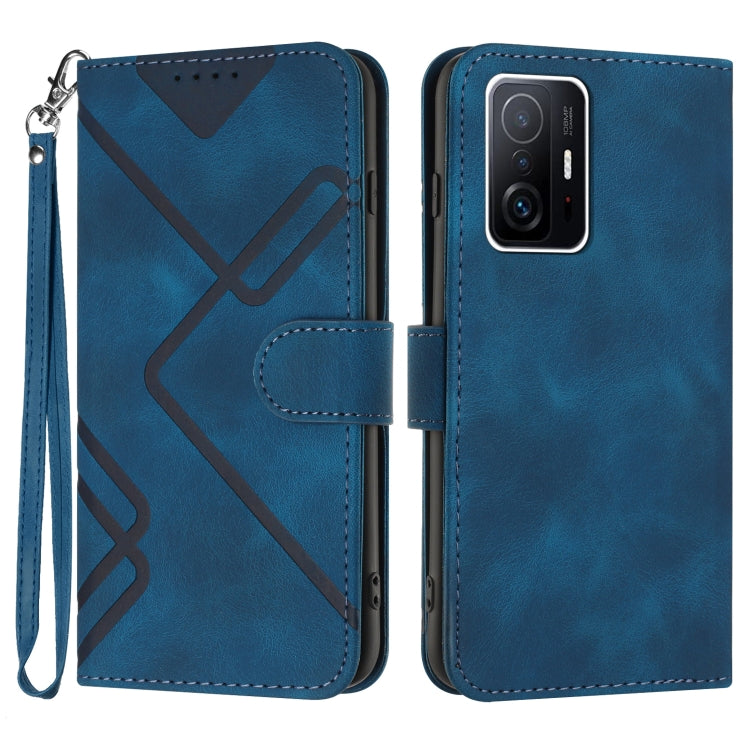 Line Pattern Skin Feel Leather Phone Case, For Xiaomi Redmi 10/10 2022/10 Prime, For Xiaomi Poco F3/11i/Redmi K40, For Xiaomi Redmi Note 11 4G Global, For Xiaomi 11T/11T Pro, For Xiaomi Redmi 9A/9AT/9i, For Xiaomi Redmi 9/9 Prime/Poco M2               ...