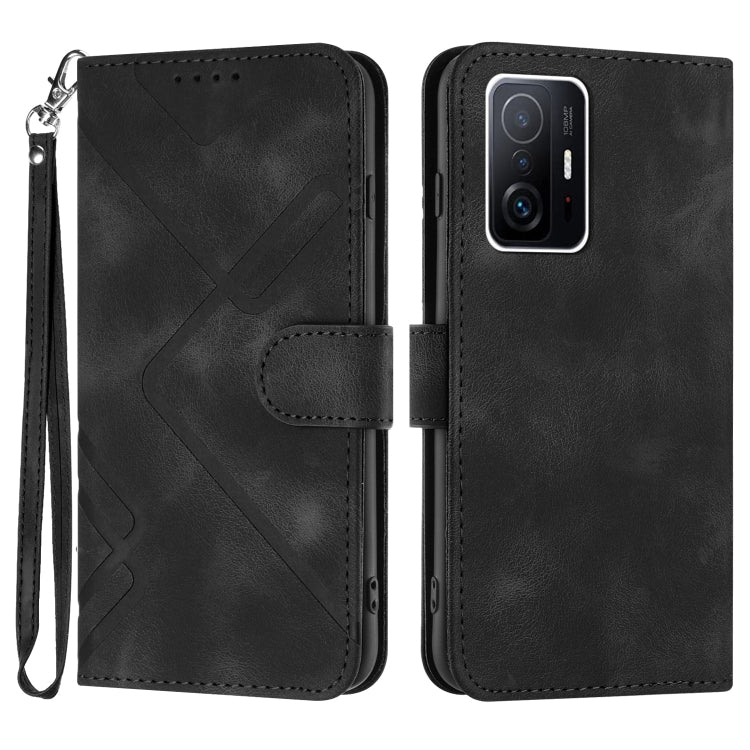 Line Pattern Skin Feel Leather Phone Case, For Xiaomi Redmi 10/10 2022/10 Prime, For Xiaomi Poco F3/11i/Redmi K40, For Xiaomi Redmi Note 11 4G Global, For Xiaomi 11T/11T Pro, For Xiaomi Redmi 9A/9AT/9i, For Xiaomi Redmi 9/9 Prime/Poco M2               ...