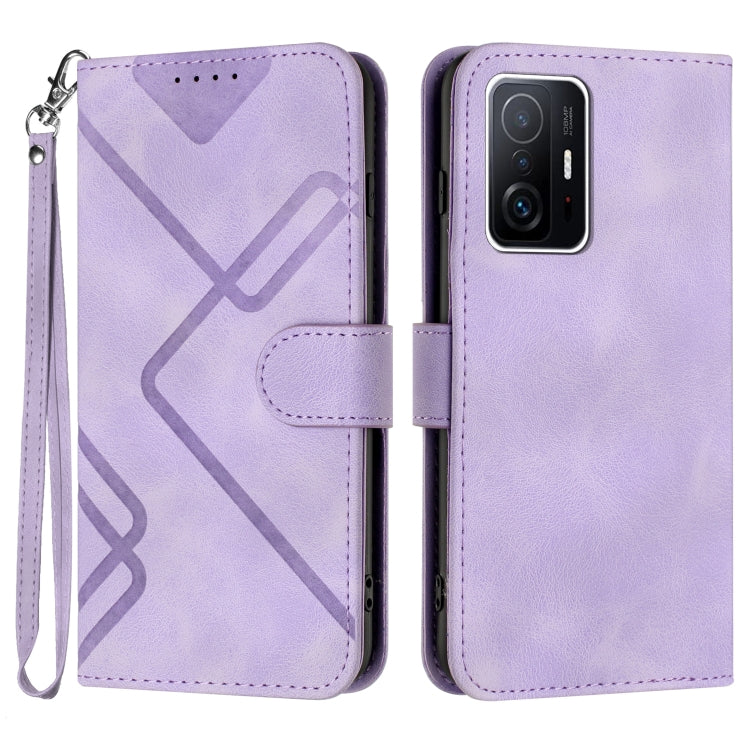 Line Pattern Skin Feel Leather Phone Case, For Xiaomi Redmi 10/10 2022/10 Prime, For Xiaomi Poco F3/11i/Redmi K40, For Xiaomi Redmi Note 11 4G Global, For Xiaomi 11T/11T Pro, For Xiaomi Redmi 9A/9AT/9i, For Xiaomi Redmi 9/9 Prime/Poco M2               ...