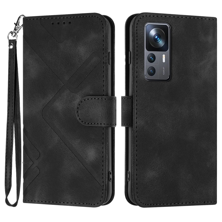 Line Pattern Skin Feel Leather Phone Case, For Xiaomi Redmi Note 12 4G Global, For Xiaomi Redmi Note 12 Pro+ 4G/5G Global, For Xiaomi Redmi Note 12 5G Global, For Xiaomi 13 Pro, For Xiaomi 13, For Xiaomi Redmi A1+, For Xiaomi Civi 2                    ...