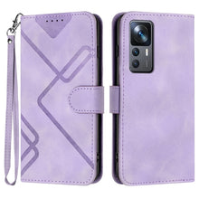 Load image into Gallery viewer, Line Pattern Skin Feel Leather Phone Case, For Xiaomi Redmi Note 12 4G Global, For Xiaomi Redmi Note 12 Pro+ 4G/5G Global, For Xiaomi Redmi Note 12 5G Global, For Xiaomi 13 Pro, For Xiaomi 13, For Xiaomi Redmi A1+, For Xiaomi Civi 2                    ...