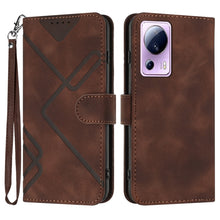 Load image into Gallery viewer, Line Pattern Skin Feel Leather Phone Case, For Xiaomi Redmi Note 12 4G Global, For Xiaomi Redmi Note 12 Pro+ 4G/5G Global, For Xiaomi Redmi Note 12 5G Global, For Xiaomi 13 Pro, For Xiaomi 13, For Xiaomi Redmi A1+, For Xiaomi Civi 2                    ...