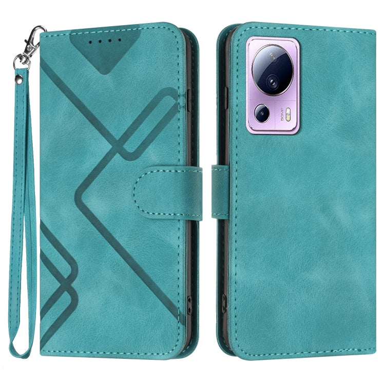 Line Pattern Skin Feel Leather Phone Case, For Xiaomi Redmi Note 12 4G Global, For Xiaomi Redmi Note 12 Pro+ 4G/5G Global, For Xiaomi Redmi Note 12 5G Global, For Xiaomi 13 Pro, For Xiaomi 13, For Xiaomi Redmi A1+, For Xiaomi Civi 2                    ...
