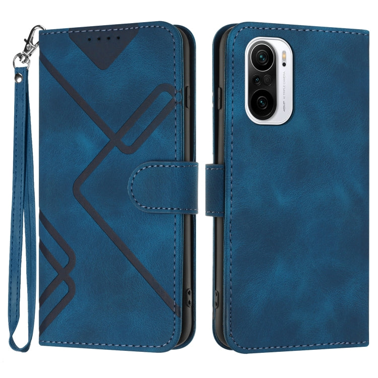 Line Pattern Skin Feel Leather Phone Case, For Xiaomi Redmi 10/10 2022/10 Prime, For Xiaomi Poco F3/11i/Redmi K40, For Xiaomi Redmi Note 11 4G Global, For Xiaomi 11T/11T Pro, For Xiaomi Redmi 9A/9AT/9i, For Xiaomi Redmi 9/9 Prime/Poco M2               ...