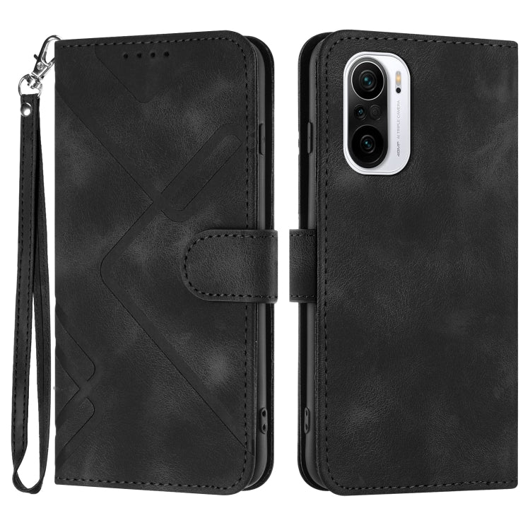 Line Pattern Skin Feel Leather Phone Case, For Xiaomi Redmi 10/10 2022/10 Prime, For Xiaomi Poco F3/11i/Redmi K40, For Xiaomi Redmi Note 11 4G Global, For Xiaomi 11T/11T Pro, For Xiaomi Redmi 9A/9AT/9i, For Xiaomi Redmi 9/9 Prime/Poco M2               ...