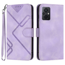 Load image into Gallery viewer, Line Pattern Skin Feel Leather Phone Case, For Xiaomi Poco M5, For Xiaomi Poco M5s 4G Global, For Xiaomi Redmi Note 11 Pro 4G/5G Global, For Xiaomi Redmi Note 11SE 4G India, For Xiaomi Redmi 10 Power, For Xiaomi Redmi 10A 4G                            ...
