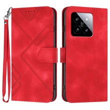 Load image into Gallery viewer, Line Pattern Skin Feel Leather Phone Case, For Xiaomi Redmi Note 13 Pro 4G, For Xiaomi Redmi Note 13 4G, For Xiaomi Redmi 13C, For Xiaomi Redmi K70E, For Xiaomi 14 Pro, For Xiaomi 14, For Xiaomi Redmi K70, For Xiaomi Redmi Note 12 Pro 4G/5G Global