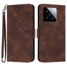 Load image into Gallery viewer, Line Pattern Skin Feel Leather Phone Case, For Xiaomi Redmi Note 13 Pro 4G, For Xiaomi Redmi Note 13 4G, For Xiaomi Redmi 13C, For Xiaomi Redmi K70E, For Xiaomi 14 Pro, For Xiaomi 14, For Xiaomi Redmi K70, For Xiaomi Redmi Note 12 Pro 4G/5G Global